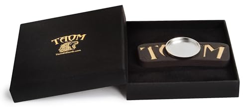 Taom Magnetite Billiard Pool Cue Chalk Holder with Cup in Branded Box, Black
