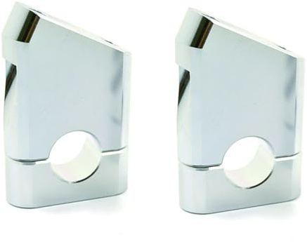 Torretas Manillar para BMW 22 Mm Y 7/8 Abrazaderas Barra Manillar Elevado para Motocicleta Todoterreno Elevador Manillar Moto(Plata)