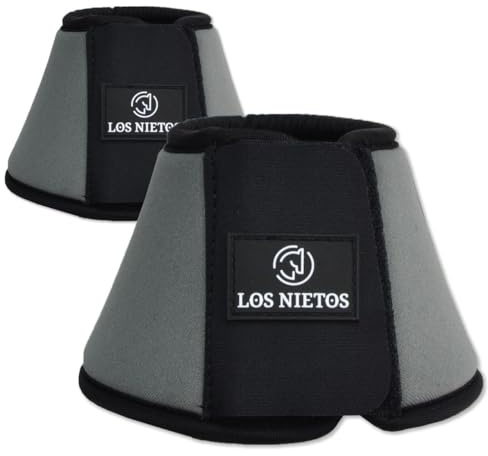 Campanas Softopren Los Nietos Dressage | Talla M | Color Gris | Equipamiento para el caballo | Producto de Guarnicionería | Tradición artesana | Los Nietos