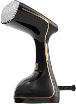 Dampfglätter Steamer, Bügeleisen Kleiderdampfer für Kleidung mit 320 ml Tank, für vertikales und horizontales Dämpfen, 1500W 25s Schnelles Aufheizen, schnelle Faltenentfernung，Schwarz