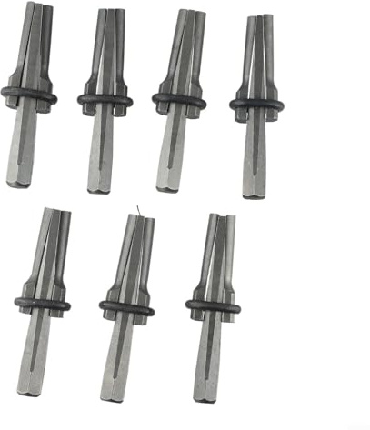 ZWEquipint Lot de 7 cales de séparation de roche, 22,9 cm, 14 mm de diamètre, pour pierre, granit, béton, outils à main, 105 mm