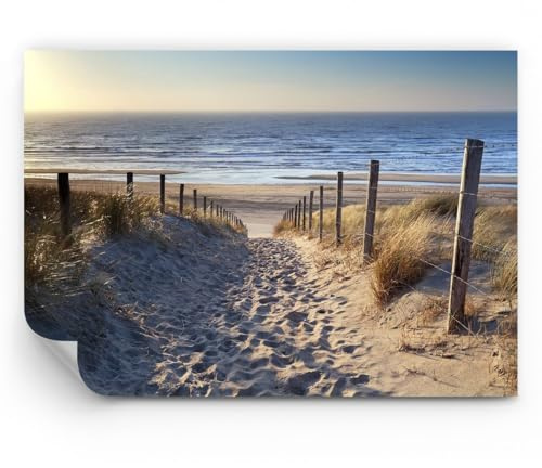 ARTTOR Papel pintado de papel no tejido Standard - mar playa duna - 300x210 cm - Fotomurales XXL Moderna Decorativos Murales Papel tapiz fotográfico Dormitorio Para la sala - WF1AA300x210-3612