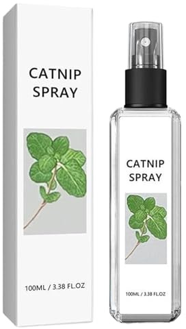 Rakiuty Herbe à Chat Spray,Spray d'herbe à Chat,Herbal Cat Joy Spray,Espace de Vie Heureux pour Votre Chats,100% Naturel,100ml