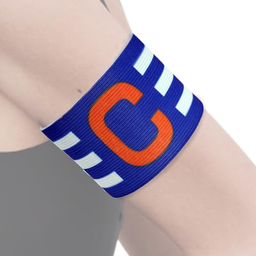 Veasbuu Fascia da capitano per calcio, fascia da capitano sportiva | fasce regolabili anti-goccia per giocatori, accessori per giochi di calcio elastici per braccio per