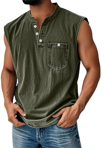 Camisetas de Tirantes Hombre, Classics Slim Fit Fincut Camisa Fitness Surf Estampadas Tallas Grandes Moda Ciclismo Gimnasio Técnica Sin Mangas, Camiseta Deporte Hombre, L