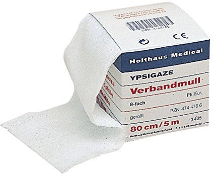 Holthaus Medical Gaze ypsi Gaze, Compresse Gaze Compresse, DIN EN 14079, 8 prises et câble de 5/10 m