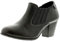 Comfort Plus Slip-On Lucia Leather Womens Court Shoes - Black. Comfortable Womens Boots with Mid Heel. Ankle Boot Ladies Leather Wide Fit Shoes for Women Black 6 UK