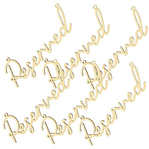 Cabilock Cartel Bienvenida Boda 6 Letreros Reservados Sillas Colgantes Decorativos