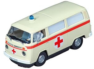 Carrera Evolution - 20027794 VW Bus T2b Ambulance, Red Cross | Slotcar Ready to Race | Perfekt für Kinder & Erwachsene | Maßstabsgetreue 1:32 Nachbildung mit Lichtfunktion