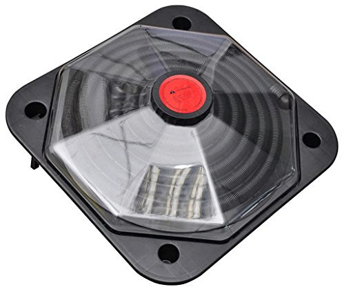 Bulliing Pool Solar Heater,Solar Dome Heater, U V-Proof Pool Warmer for Swimming Pool Above Ground, Single Unit Water Heater with Hose Connectors, Outdoor Solar Heater