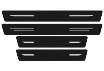 YCFZNB Bande de Protection de seuil de Porte en Fibre de Carbone. pour Peugeot 407. Imperméable et antidérapant,Résistant à l'usure, Anti-Rayures.