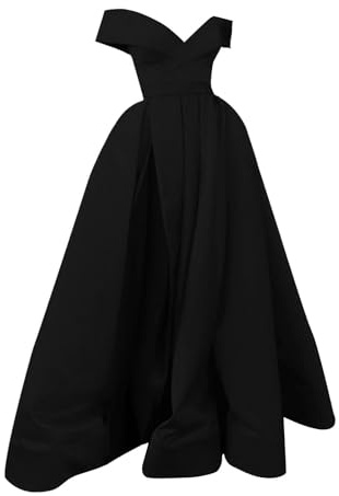 Robe Soiree De Gala Robe Longue Femme en Satin éLégante Sexy Dos Nu Fendue Spaghetti Sangle Grande Taille Couleur Unie Swing pour Bal Mariage Cocktail Robes De Soirée Longue Mariage Party Dress
