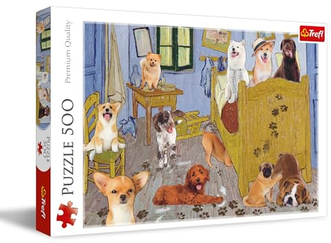 Trefl Van Gogh's Room - Dog Revolution - 500 Piece Jigsaw Puzzle - DIY Puzzle Creative Entertainment for Adults and Children Aged 10+