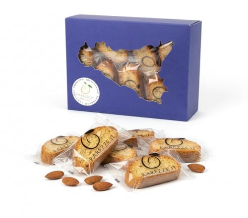 RAREZZE - biscotti QUARESIMALI alla mandorla, di produzione artigianale, in monoporzione e scatola regalo. Da antica pasticceria siciliana, dolci tipici, cannoli, cassata.