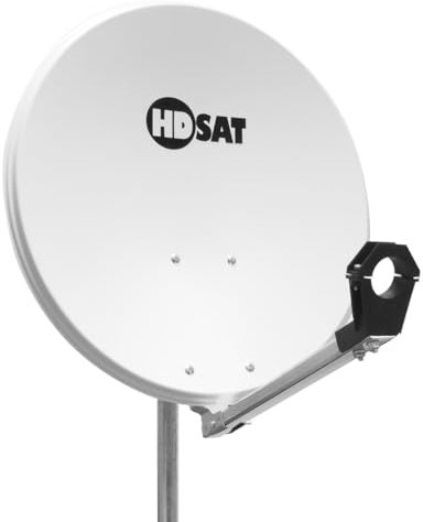 HDSAT Parabole Satellite Acier 60cm avec Support LNB en Acier Galvanisé