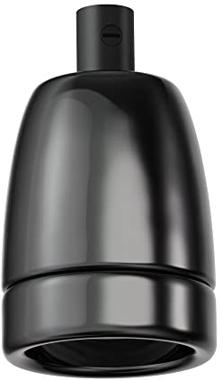 ledscom.de E27 uttag, porslin, svart, 230V AC, max. 300W