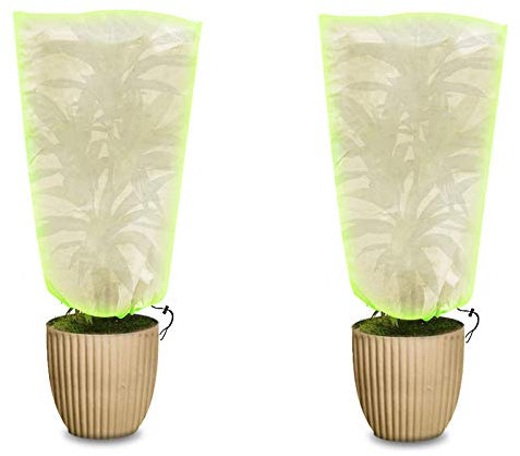 Pflanzenvlies-Frostschutzabdeckung, 2 Packungen Pflanzenvlies-Frostschutz, Gartenvlies-Pflanzenschutz, Vliesabdeckung for Pflanzen, Winterpflanzenabdeckung, Pflanzenvliesjacke for Pflanzen im Freien (