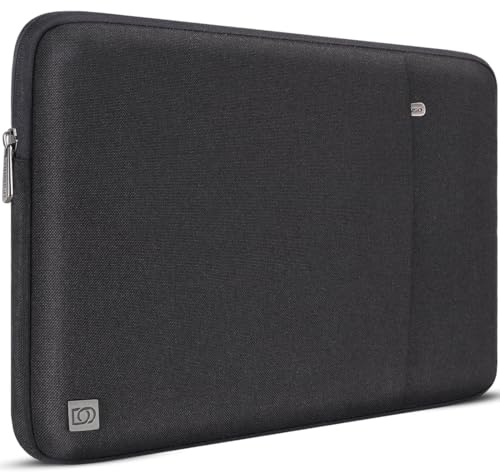DOMISO Funda para portátil 16 Pulgadas,Funda Protectora para MacBook Pro 16, ASUS Vivobook 16, Lenovo ThinkBook, IdeaPad, DELL y HP, Funda Impermeable y Resistente a los Golpes,Negro