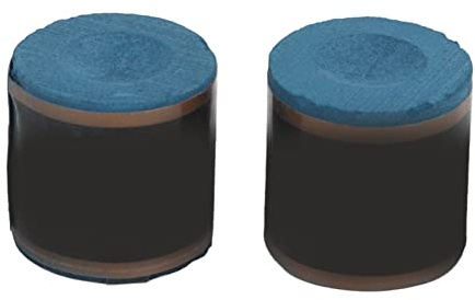 Phefop Gessi per Stecche da Biliardo 2 Pezzi a Forma di Cilindro Gesso da Biliardo Professionale Ad Alta densità Forte Adesione per Colpi Precisi e Rotazioni Migliori (Blue)
