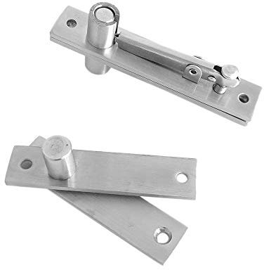 SODIAL Pivotante de Acero Inoxidable Bisagra de Pivote Resistente para Puertas de Madera Eje de 360 Grados Sistema de Bisagra Murphy