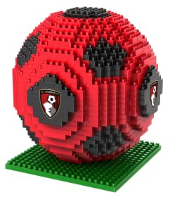 FOCO Officially Licensed AFC Bournemouth BRXLZ 3D Bricks Football Construction Toy Model