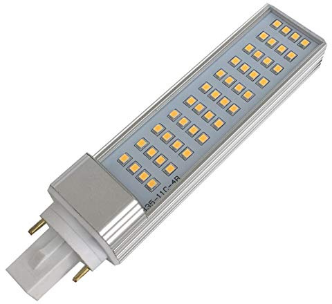 JVDDI Lampadine a LED Super Luminose Dimmable LED Spina G23 Luce 9w CRI> 80 Rohs del Ce Condotto Trasversale Cinghia Tappo di Copertura 230V Lampada Mais(White,Warm White 3000K)