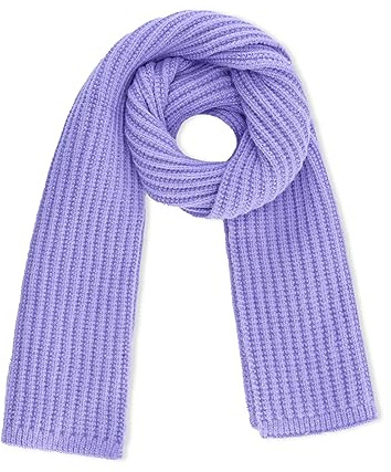 YATANAM Toddler Scarf Warm Knit Kids Neck Warmer Soft Stretch Baby Winter Scarves for Boys Girls (A-purple)