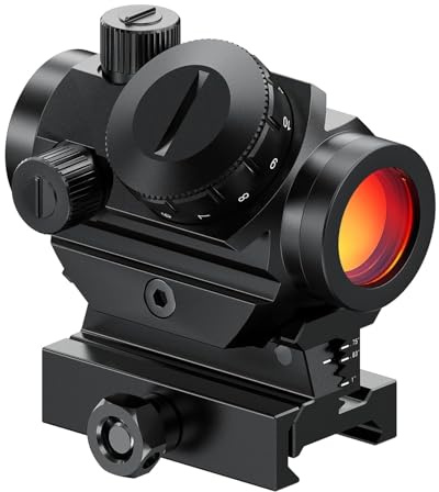 Feyachi RDS-20 Red Dot Sight 4 MOA Red Dot Gun Sight Rifle Scope with 1-inch Riser Mount