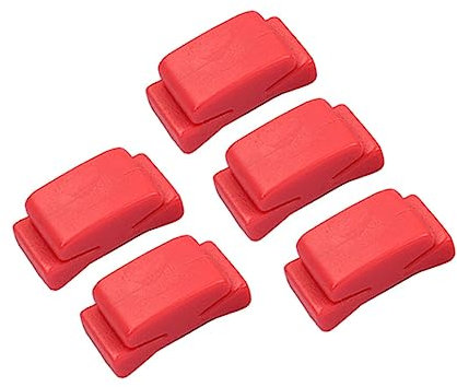 JOINPAYA 5stücke Teiliges Roter Plektrenhalter Aus Gummi rutschfeste Klemme Zum Schutz Und Transport Von Plektren Geeignet Für Gitarre Bass Ukulele-Spieler Praktische Befestigung Am Headsto