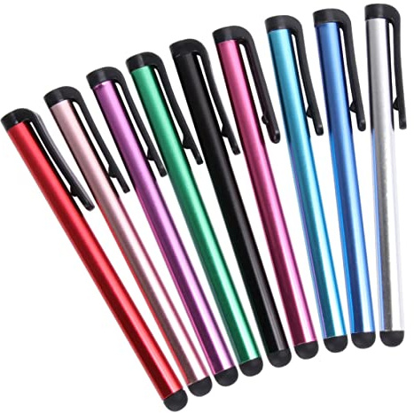 Tofficu 30pcs Creative Stylus Pens Capacitive Touch Screen Pens for Phones Tablets and Laptops Mixed Colors Handwriting Stylus Set for Digital Devices