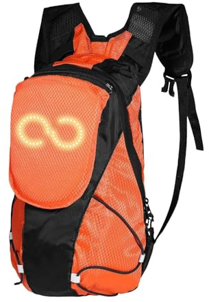 Youngwier Ryggsäck Med LED-belysning För Motorcykel - Ryggsäck med Atmosfärsbelysning,Säker Glödväska för Nattridning Löpning Sparkcykel Cykling Campingfest