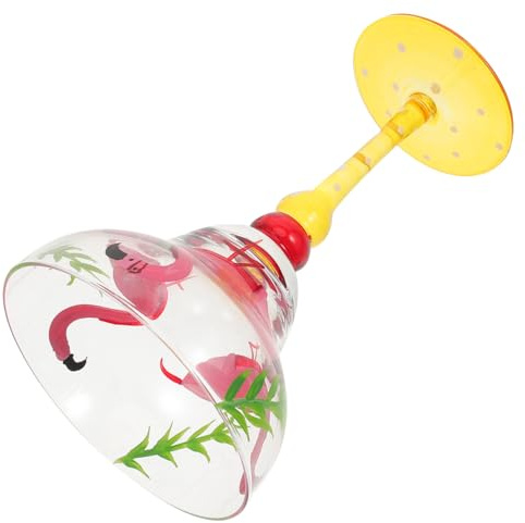 BESPORTBLE Wear-Resistant Painted Cocktail Glass with Creative Colorful Design Stylish Wine Cup for Parties Bars Restaurants and Home Use Elegant Margarita and Martini Glass