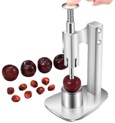 Bkljkf Quitahuesos Para Aceitunas,Deshuesador De Cerezas De Acero Inoxidable | Herramienta Manual Para Deshuesar Aceitunas | Para Hogar Cocina Hornear Hacer Mermelada Camping Exterior Picnic