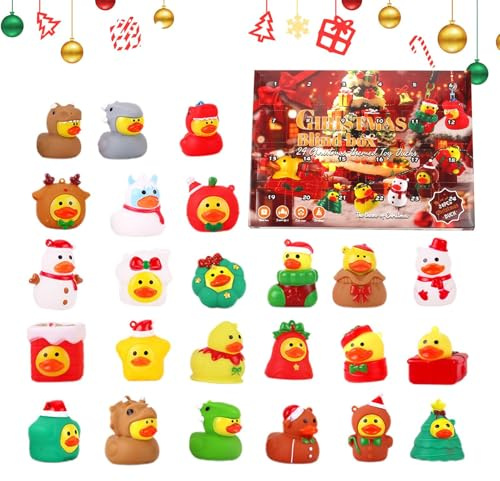 Calendario 'Avvento – Mini giocattoli leggeri e robusti da 428 G, statuette da collezione in 24 giorni | Conto alla rovescia di compleanno per ragazzi e ragazze, decorazione