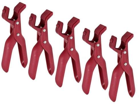 Toyvian 5 Pièces Pince Anti-brûlure pour Plat Chaud Silicone Clip Isolant pour Bol et Casserole Pince de Cuisine Sécurisée pour Micro-ondes Friteuse à Air et Cuisson Polyvalente