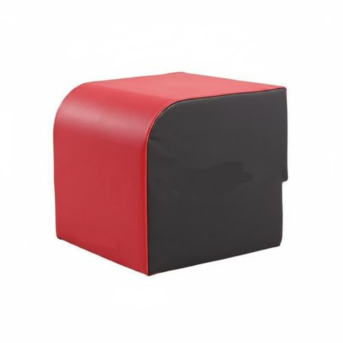 Milageto Banc de Fessiers Gym Banc d'Élévation des Hanches Plateforme de Pont Fessier Boîte de Step Rembourrage Moelleux Stabilité Accrue Similicuir PU 300 Kg , Red Black