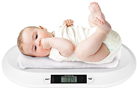 Trintion Baby Weighing Scale 20kg Digital Scale Infant Pet Weighing Scales Capacity 55 * 32cm Baby Scales Small Animal Scale Monitor Health Growth