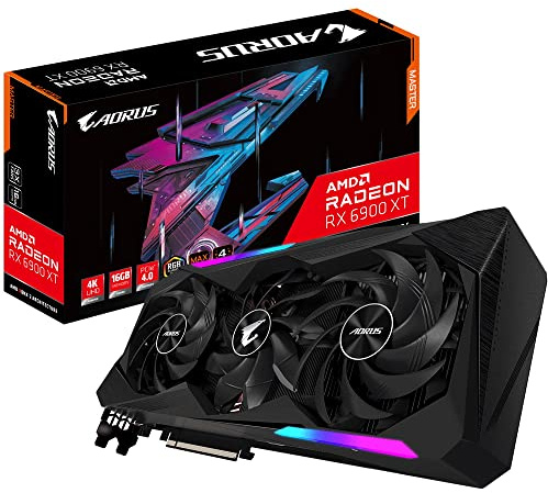 Gigabyte Radeon RX 6900 XT Master 16G Rev 2.0 (16GB GDDR6/PCI Express 4.0/2335MHz/16000MHz) GV-R69XTAORUS M-16GD Schwarz