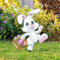 Dantazz Osterhasen Gartenstecker Ostern Garten Schilders Outdoor Ostern Kaninchen Deko Osterstecker Tierfiguren Ornament Gartendeko Frühling Rasen Dekoration für Draußen (Weiß, One Size)