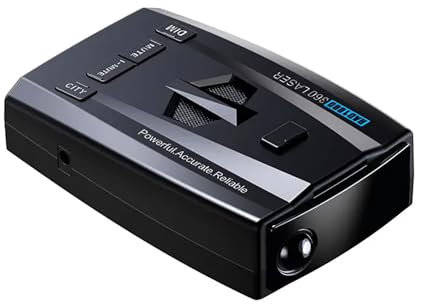 LIULIQ Car Radar Detector, 360° Monitoring, 4 Warn Modes, 3 Speed Measurement, 3 Languages, Extreme Long Range, Early Alert Protection