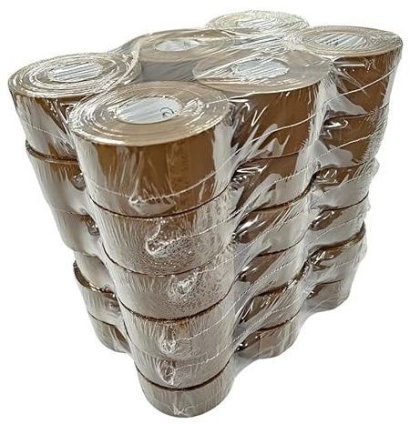 MHD Buff Packaging Tape 48mm x 150m – Bulk Strong Packing Tape Rolls | Heavy Duty Adhesive for Shipping, Warehouse & Ecommerce | 38mm Small Core | Brown Carton Sealing Tape | 36 Pack