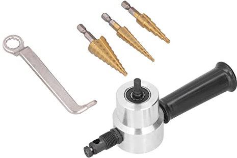 Set Roditrice a Doppia Testa con Design Omico per Foratura di Metalli e Piastre, Compatto e Facile da Usare