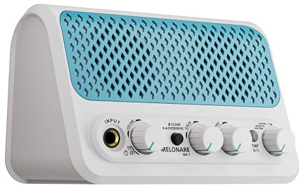 MELONARE Mini Ampli Guitarra 10W 30 Ritmos Clean/Drive MA-1