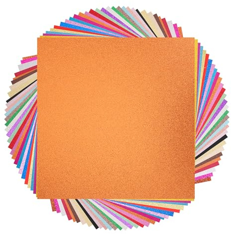 WeeGoo 30 Pcs 12×12 inch Glitter Cardstock, 30 Colours | 250gsm Card Paper, Sparkle Stock Shiny Scrapbook, for Crafting Scrapbooking Card Making