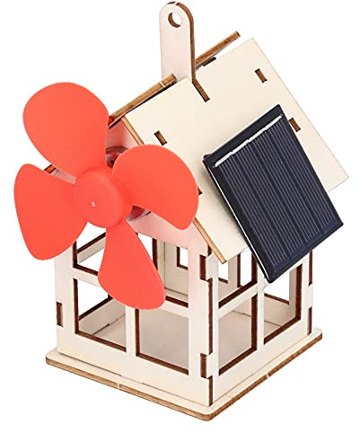Fdit Jouet D'expérimentation D'énergie Solaire, Kit de Projet Scientifique de Bricolage avec Modèle en Bois Composite pour Enfants âgés de 7 Ans et Plus, Jouet éducatif de