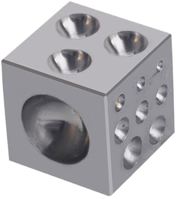 Bloque de Forma esférica de Acero | Bloque dapping de precisión 17° 3,5-20 mm | Placa de para creación de Joyas | Herramienta Profesional para orfebres Anillos Cadenas Colgantes engastados piet