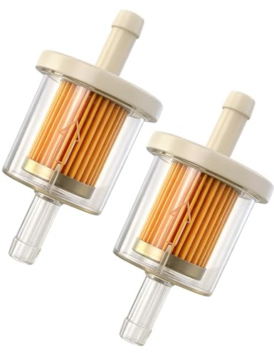 Desenda 2 PCS Inline Fuel Filter Gas Filters for 8mm Motorcycles Quads Lawn Mowers Generators Karts