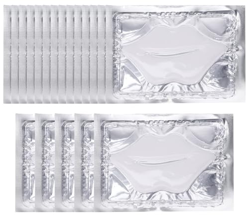 VINTORKY Mascarilla Labial Hidratante para Labios Secos Colágeno y Ácido Hialurónico, 25 Almohadillas de Fibra Vegetal para Cuidado Diario y Exfoliante Delicado