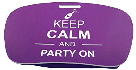 PrimoLiving Knietablett (Knietablett mit Tassenhalter, Keep Calm)