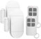 Shackcom Door Window Alarm with Remote Control 2 Pack, 130DB Magnetic Burglar Alert Sensor with Battery, 3 Alarm Sounds/Wireless/Low Power Warning Anti-thief Loud Alarms for Your Home Security System